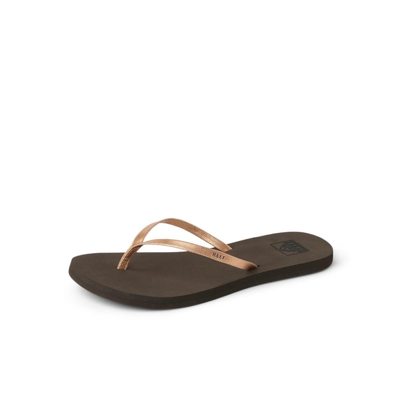 Reef Bliss Nights Womens Flip Flop, Super Lightweight and Soft Footbed, Thin Strap Beach Sandal, Rose Gold, 9 - Image 1